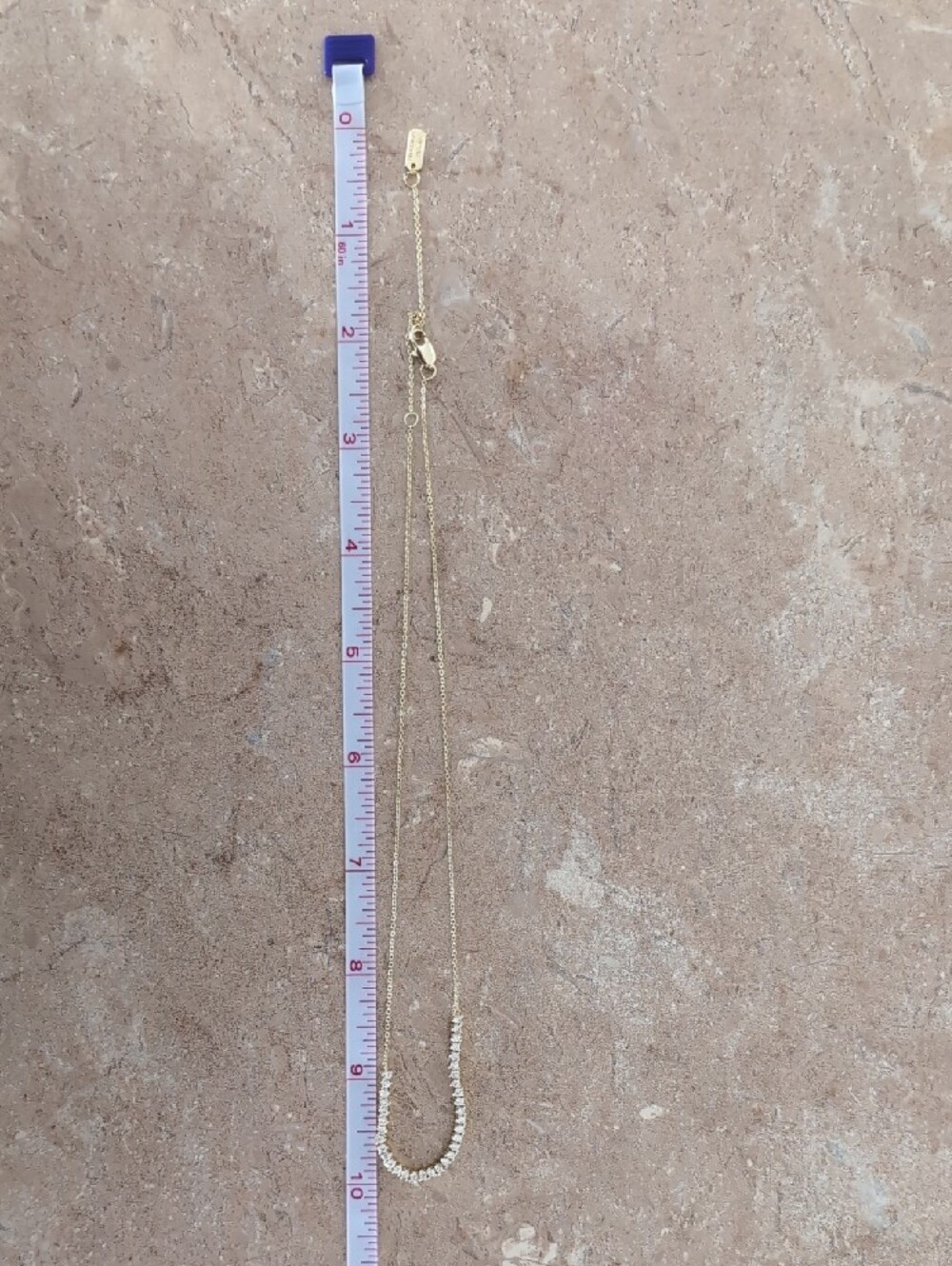 NWT Melinda Maria Baby "Not Your Basic" Chain Necklace GOLD - Picture 2 of 6